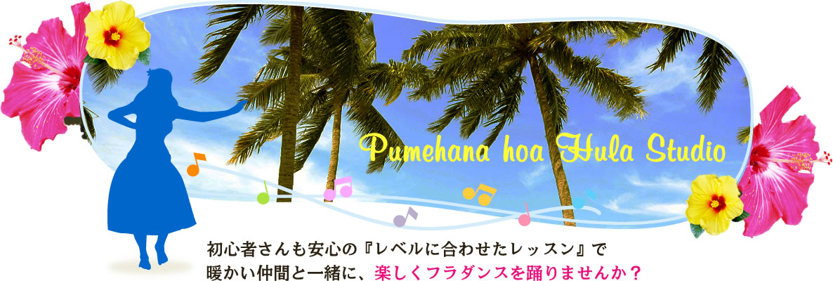 初心者さんも安心の「レベルに合わせたレッスン」で暖かい仲間と一緒に、楽しくフラダンスを踊りませんか？